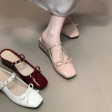 RHINESTONE BOW WEDGE MARY JANE MULES_CWSHF0080