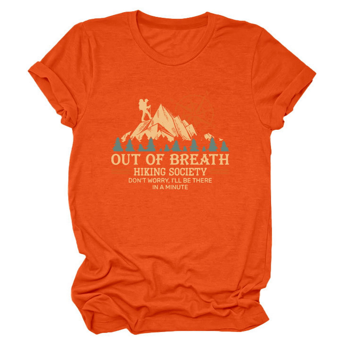 COMFY CREW NECK TEE HIKING QUOTE FOR WOMEN_CWTTS1523