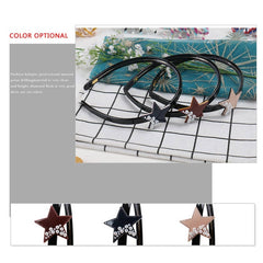 FIVE POINTED STAR HEADBAND PEARL DIAMOND HEADBAND_CWAHA4378