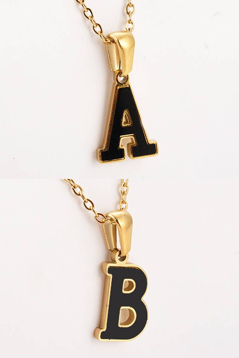 ALPHABET INITIAL PENDANT NECKLACE_CWAJE218