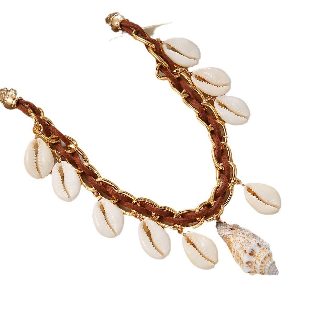 BOHEMIAN CASUAL SHELL PENDANT NECKLACE_CWAJE1558