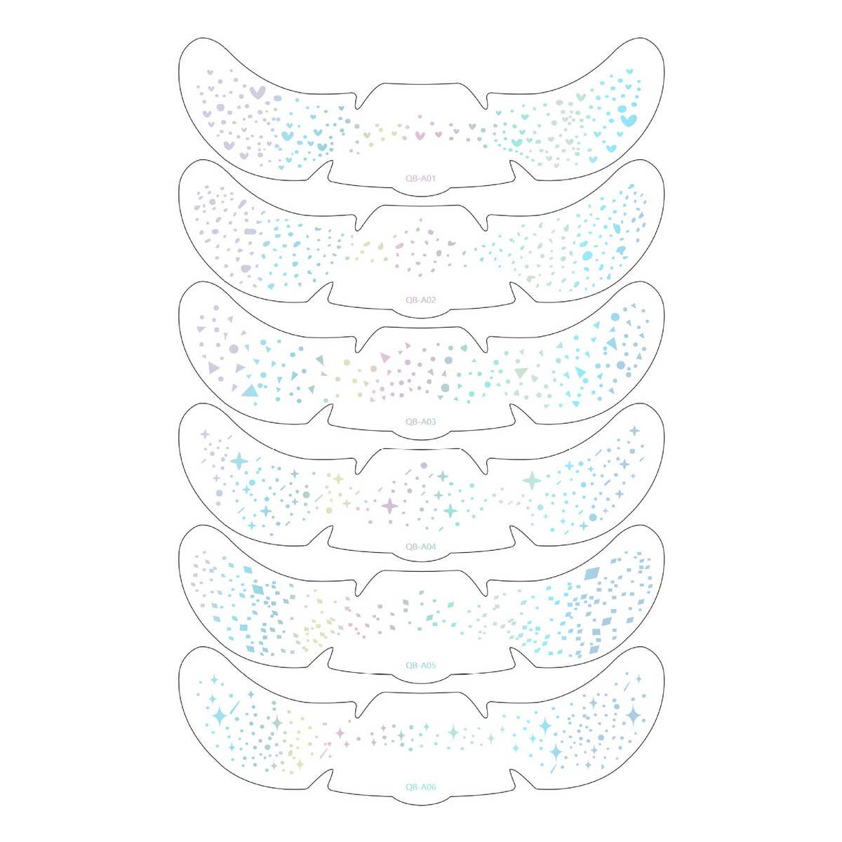 METALLIC FRECKLE TATTOOS GOLD SILVER PARTY_CWMM8229