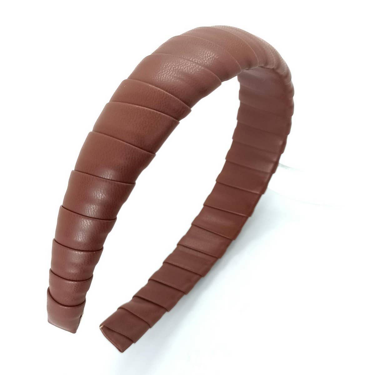 HANDCRAFTED PU LEATHER PADDED HIGH CROWN HEADBAND_CWAHA6334