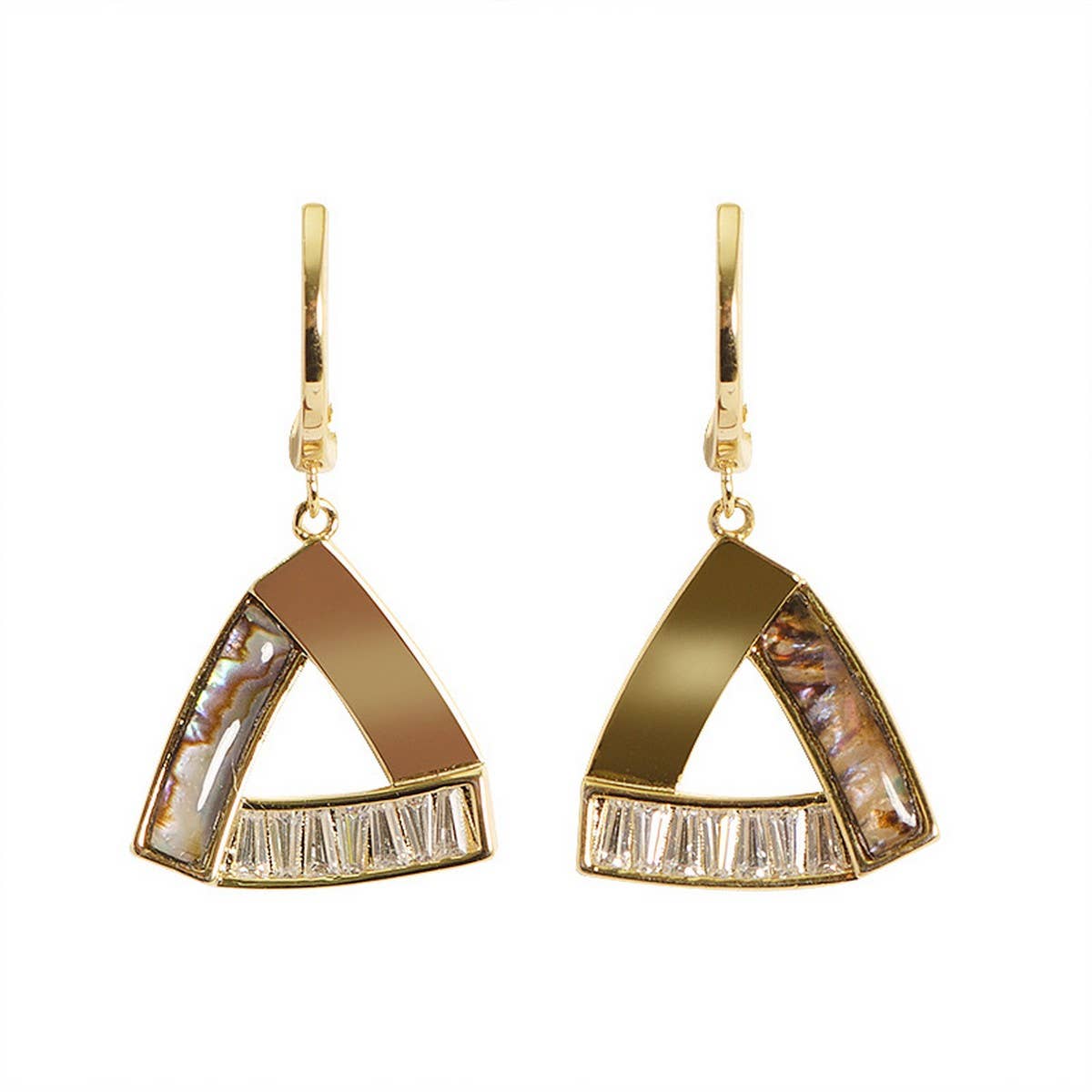 NATURAL ABALONE ZIRCON MOTHER OF PEARL EARRINGS_CWMM4329