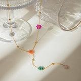 LIGHT LUXURY HORIZONTAL STRIPED ROUND EARRINGS_CWAJE1897