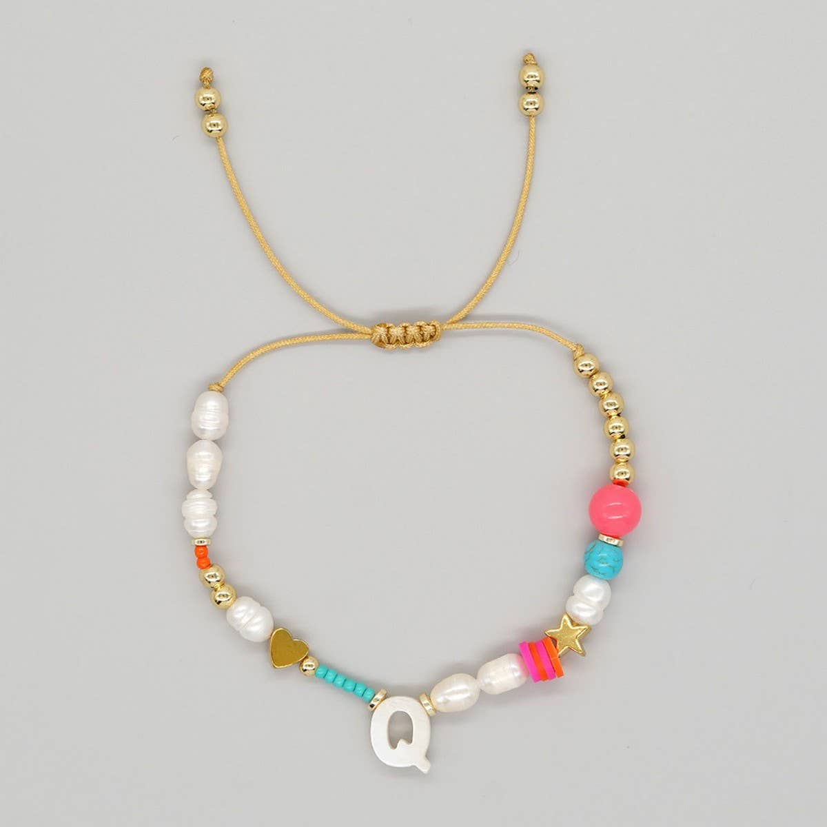 FASHION HAND WOVEN LETTER PEARL BRACELET_CWMM3812