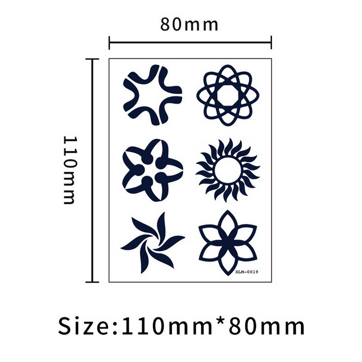 GARDENIA BLUE JUICE TATTOO STICKERS WATERPROOF_CWMM8359