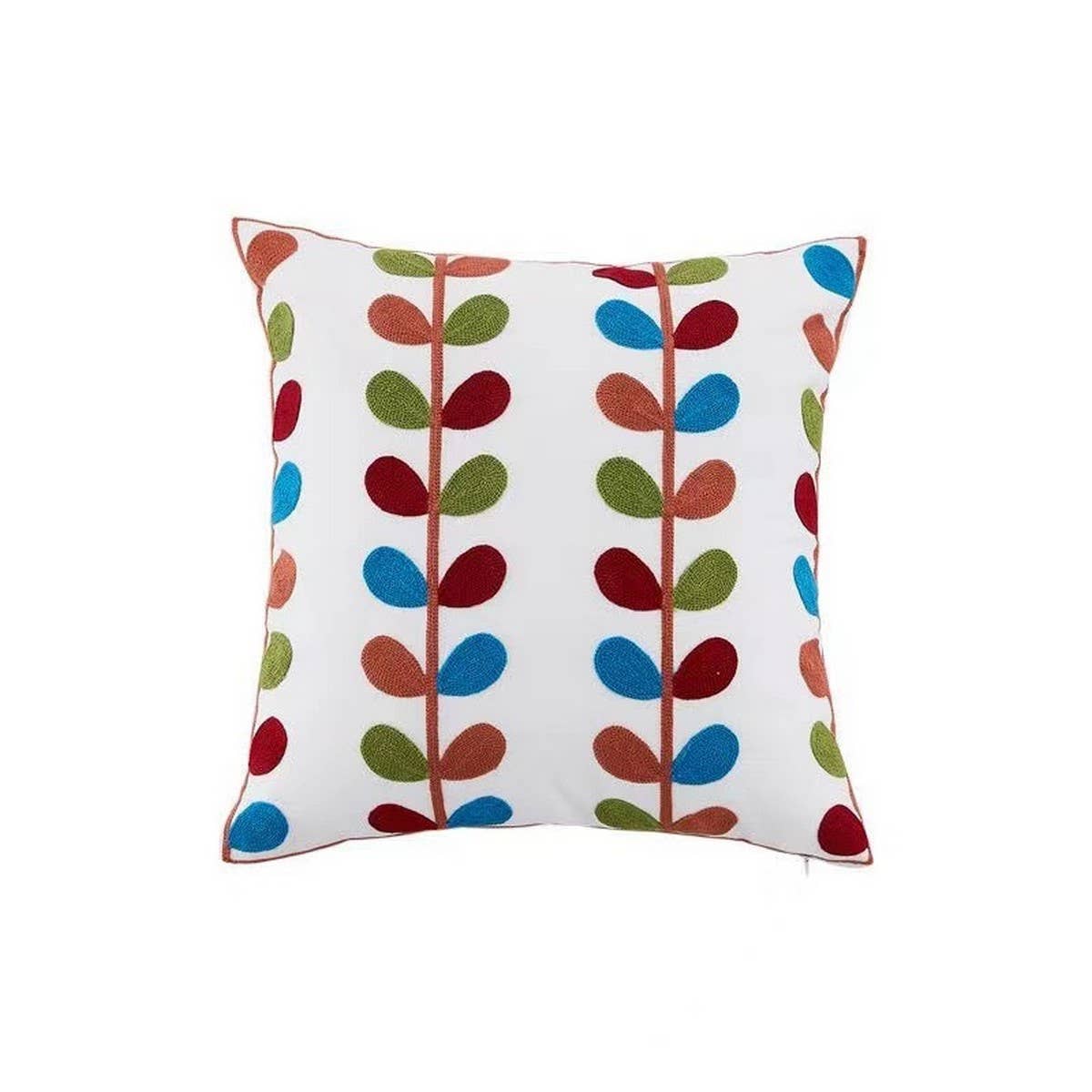 EMBROIDERED DAISY TOWEL STITCH CUSHION COVER_CWMM7714