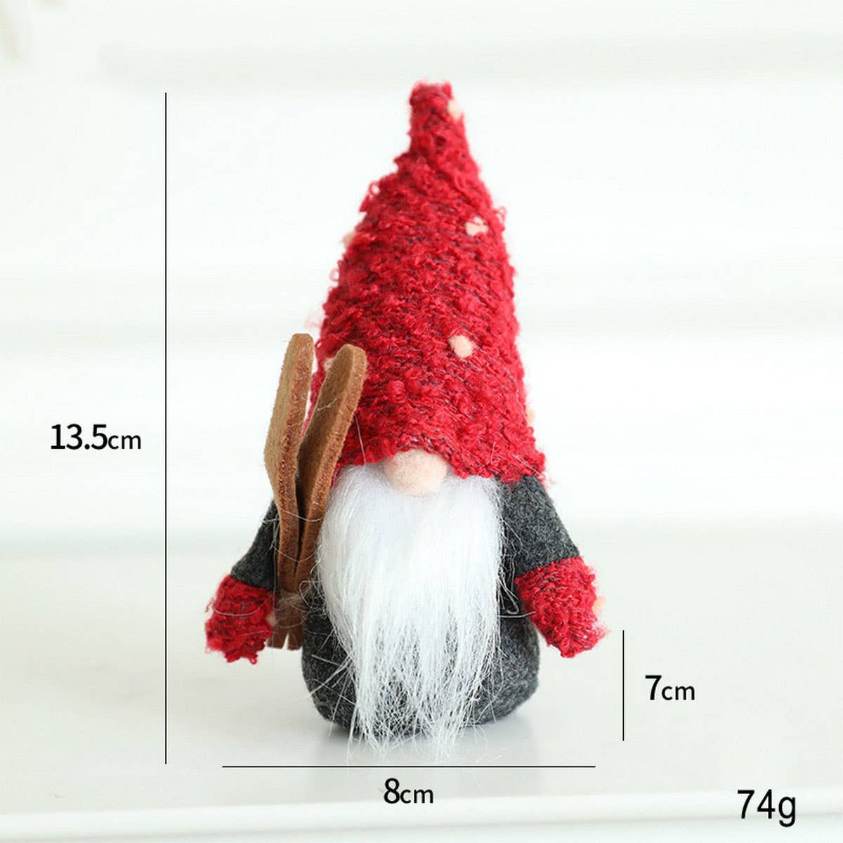 FABRIC SANTA RUDOLPH DOLL HOLIDAY DECORATION_CWMM9685