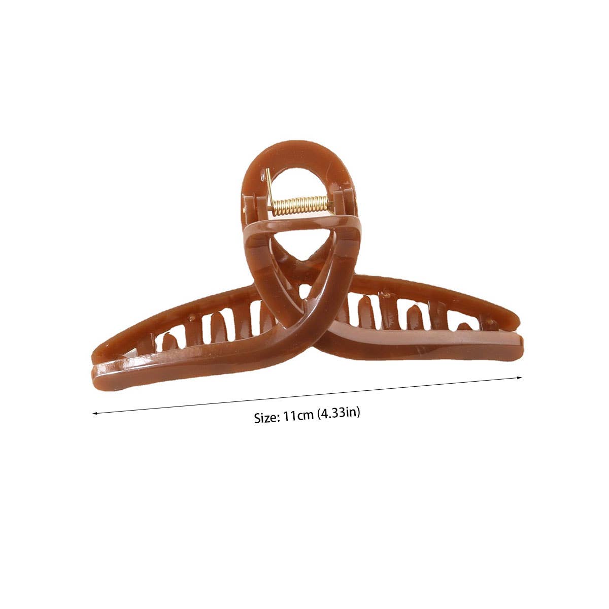 4.33" Large Fall Twisted Hair Claw Clip _Cwaha0490