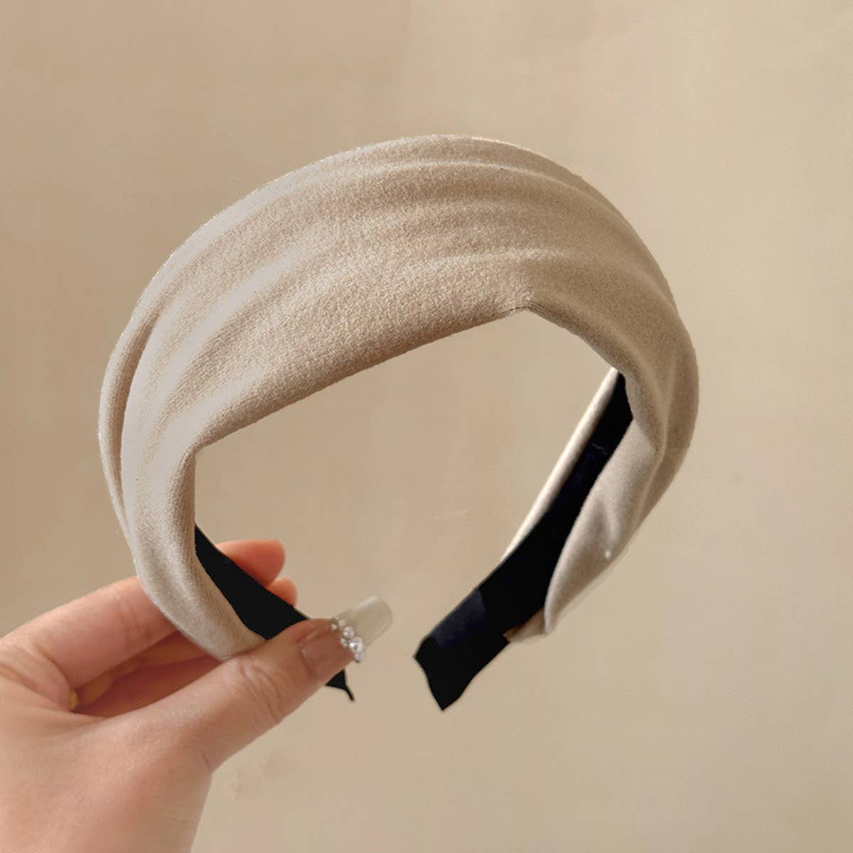 Short Plush Wide Headband Winter Hair Hoop_Cwaha07967
