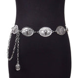 SUMMER FASHIONABLE OVAL BUCKLE WAIST CHAIN_CWABE0487