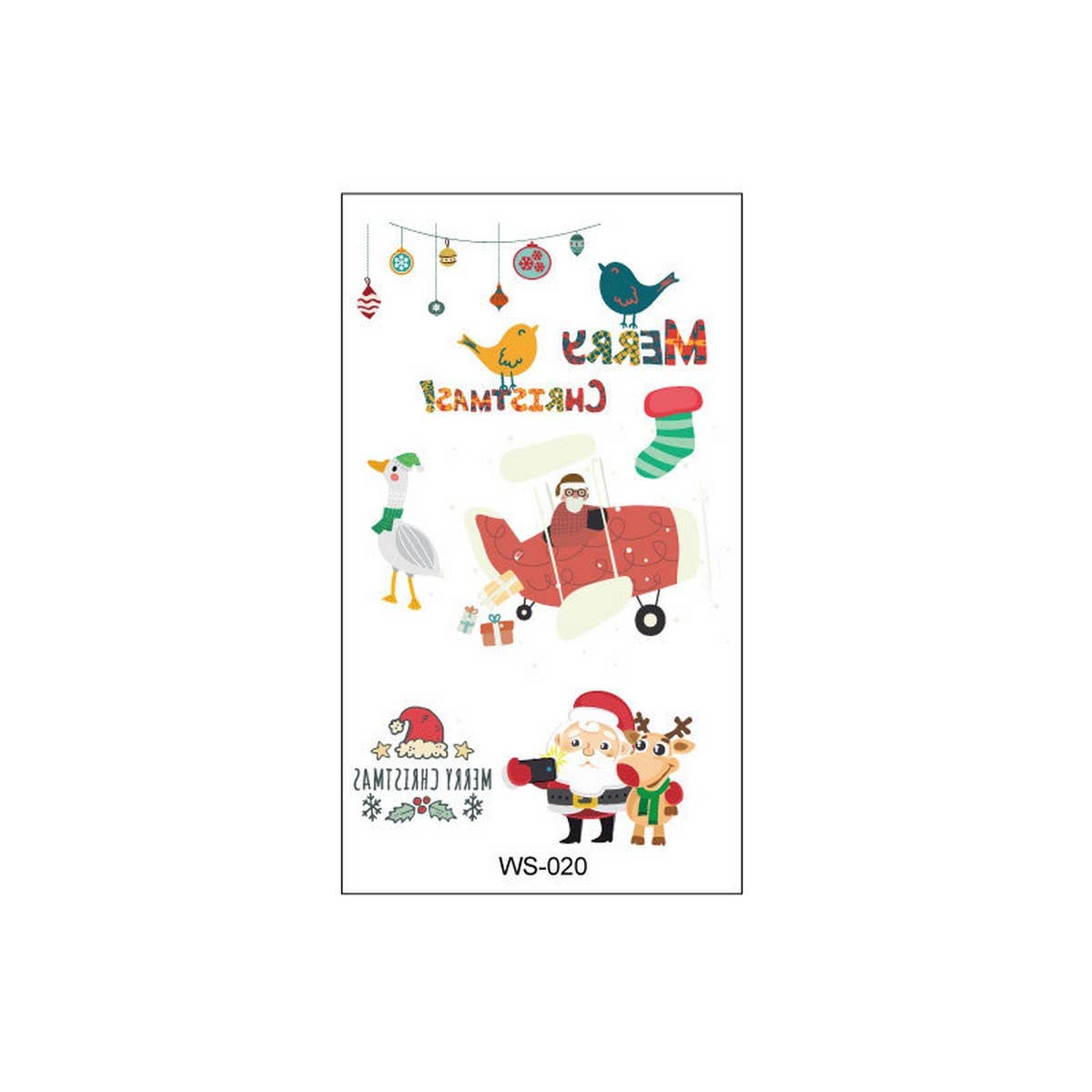 KIDS CHRISTMAS CANDLE TATTOOS FOR HOLIDAY PARTY_CWMM8261