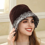 KNITTED BUCKET HAT WARM EAR PROTECTION BEANIE_CWAH1980