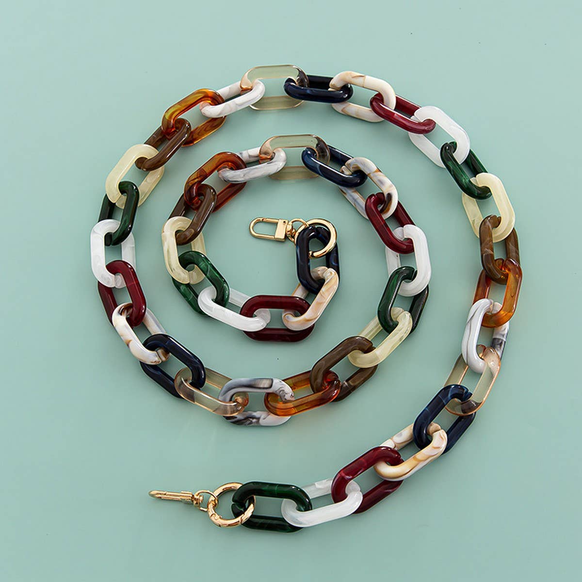 47 24MIXED COLOR BAG CHAIN PHONE CASE STRAP_CWMM5091