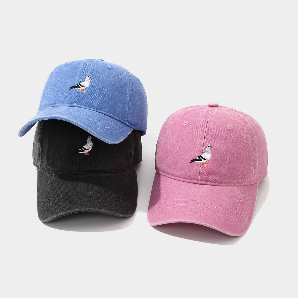Dove Embroidered Washed Sun Baseball Cap_Cwah04644