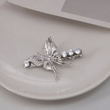 COLD STYLE LIQUID METAL BUTTERFLY ZIRCON HAIRPIN_CWAHA4754