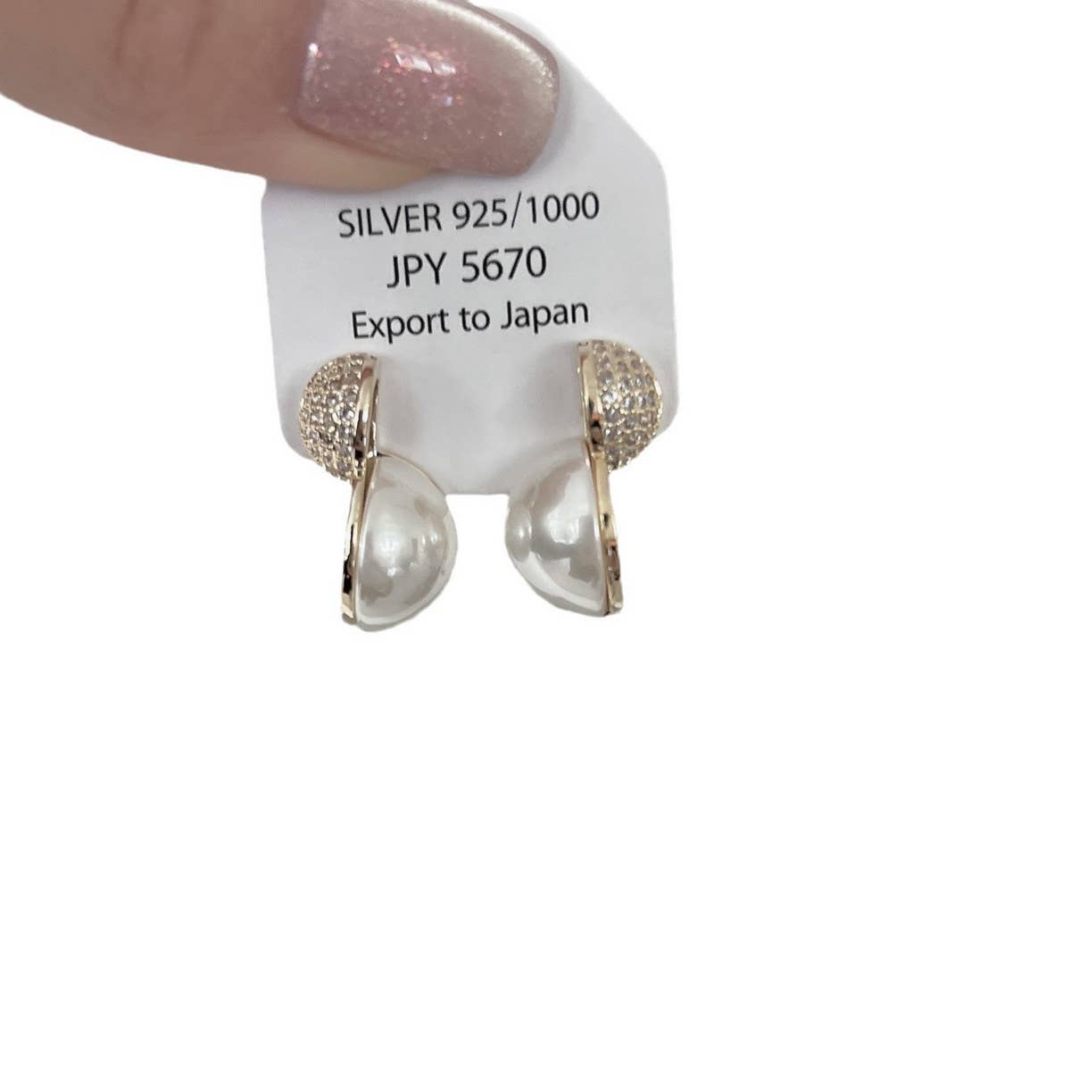 PERSONALIZED SPLICING PEARL EARRINGS_CWAJE2032