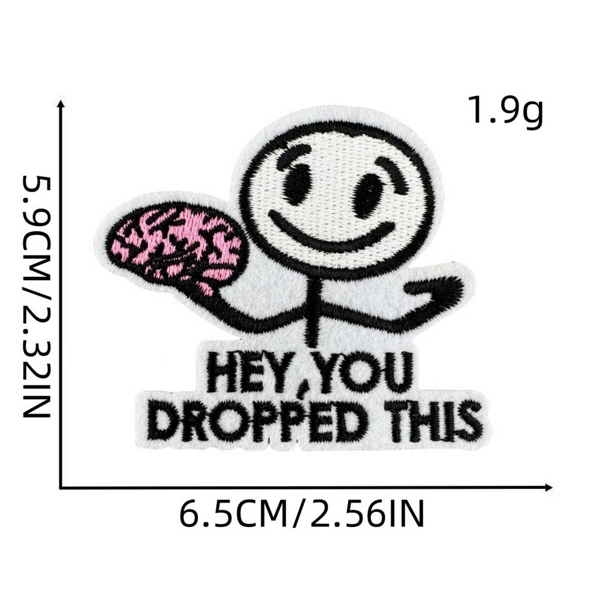 CARTOON CREATIVE BADGE EMBROIDERY PATCH_CWMM4068