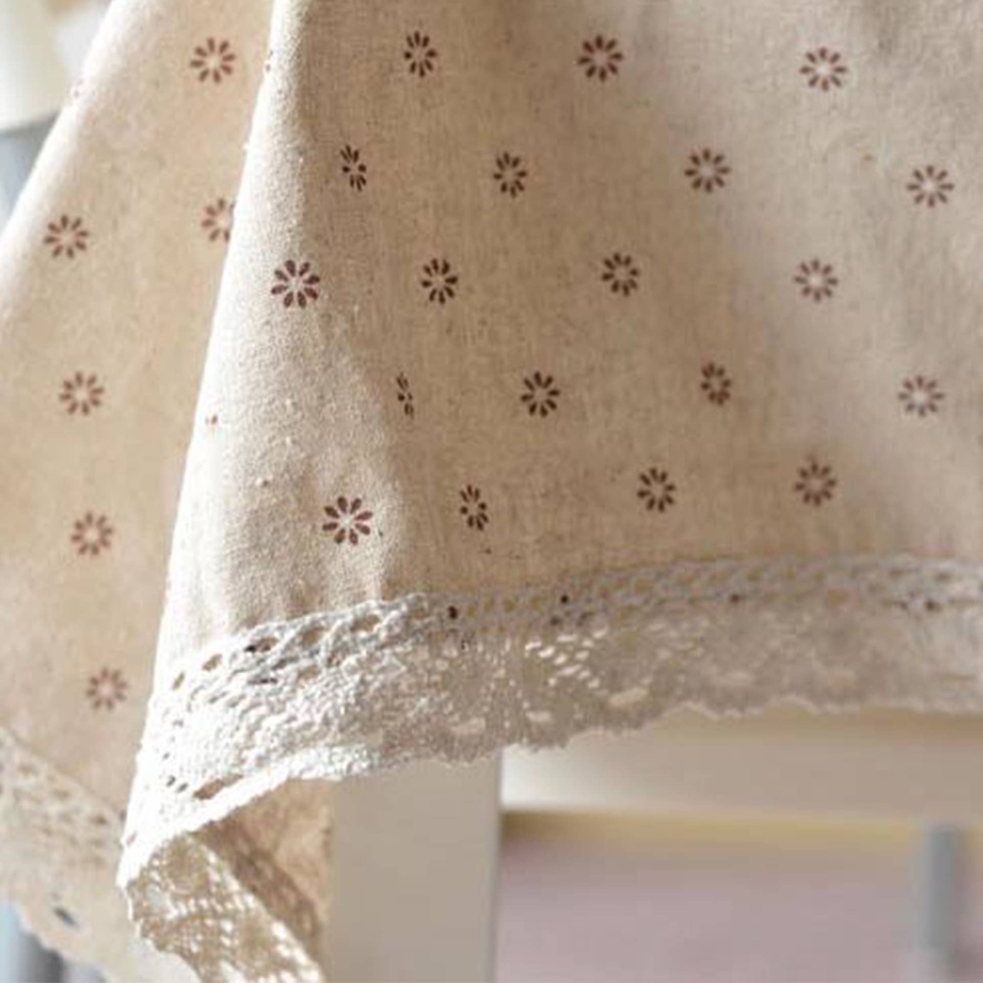 LACE DETAILED MULTI PATTERN TABLECLOTH_CWMM0017