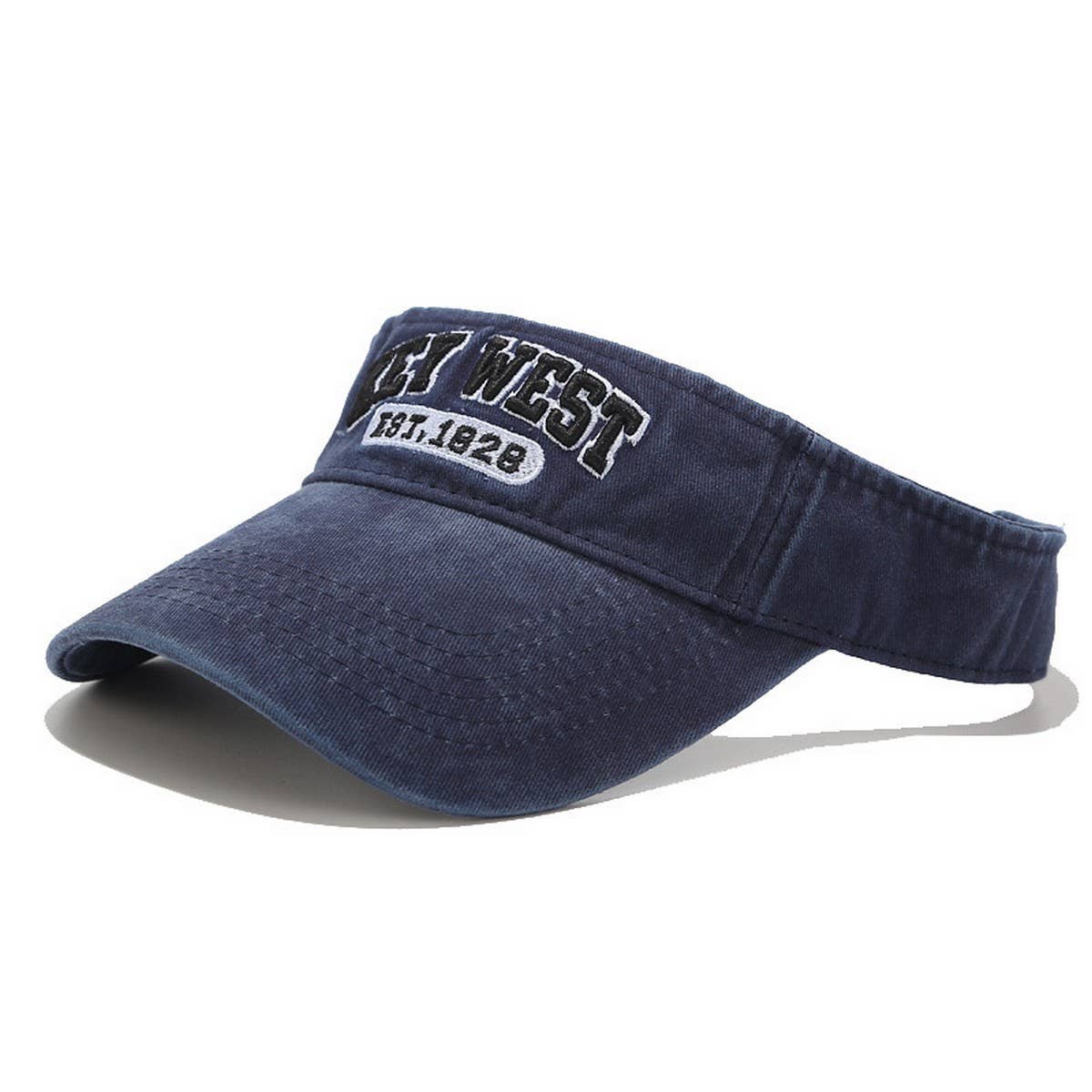 EMBROIDERED VISOR HAT RETRO TRENDY SUNSHADE CAP_CWAH3301