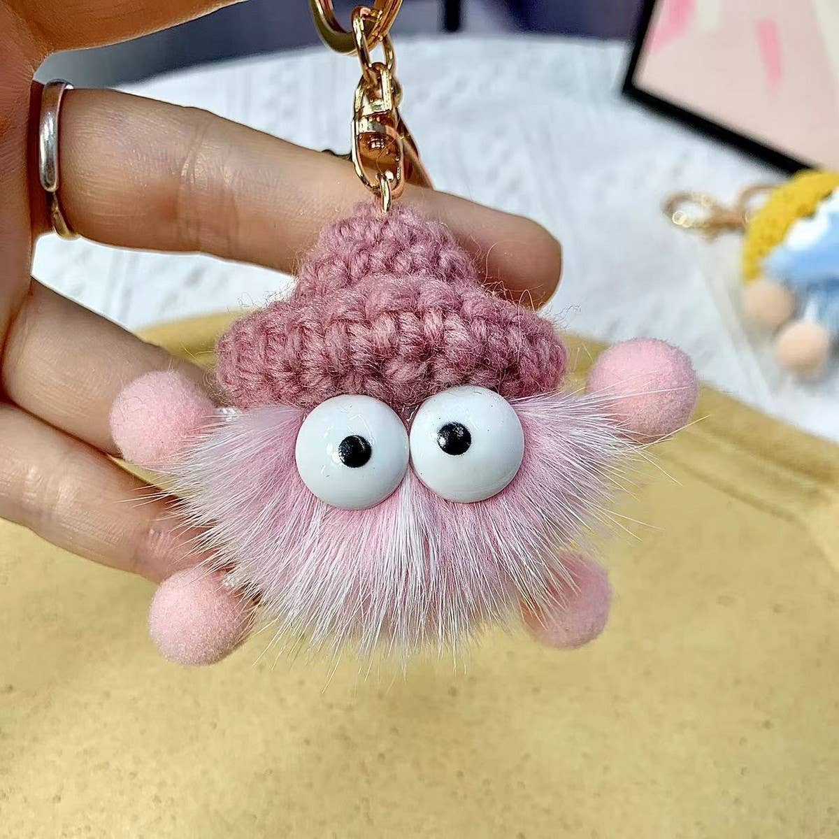 Cwmm10414_Soot Sprite Keychain Cute Bag Charm