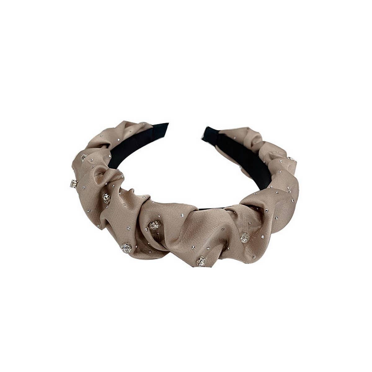 RETRO DIAMOND PLEATED HEADBAND_CWAHA1694