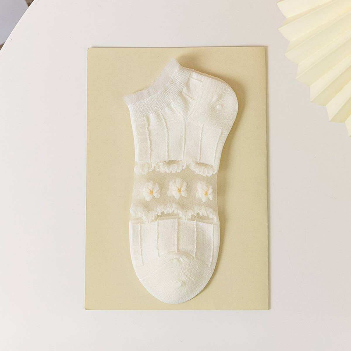 MESH BOAT SOCKS SIMPLE SOLID COLOR GLAS FIBER SOCKS_CWMS0522