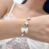 SWEET AND COOL PASTORAL STYLE BOW TASSEL BRACELET_CWAJE1916