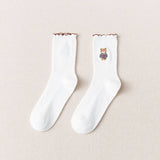 BREATHABLE AND SWEAT ABSORBENT CARTOON BEAR SOCKS_CWMS1396