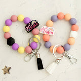 CARTOON ANIMAL KEYCHAIN WITH SILICONE BEAD BRACELET_CWMM6878