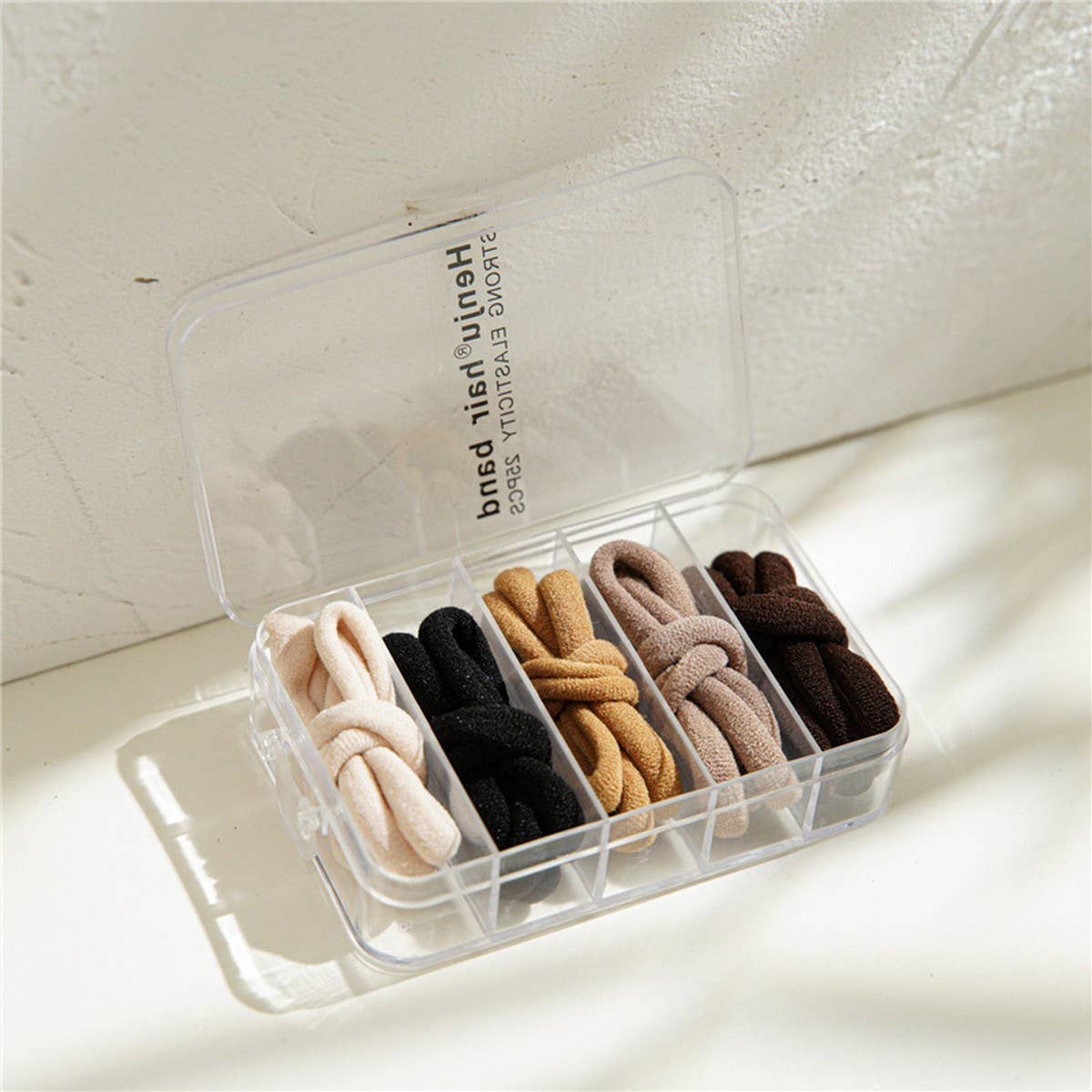 1BOX 25PCS ELASTIC HAIR TIES CANDY COLOR HAIRBANDA_CWAHA1109