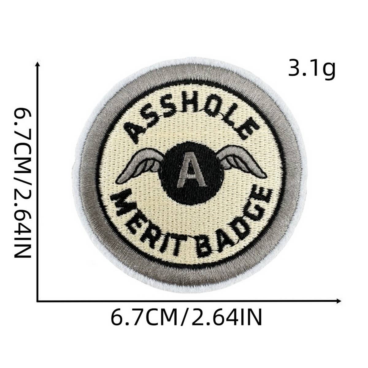 CARTOON CREATIVE BADGE EMBROIDERY PATCH_CWMM4068