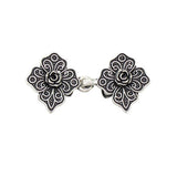 NEW BUCKLE ROSE LEAF RETRO SHAWL CLIP FIXED_CWMM2206