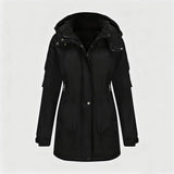 Windproof And Warm Long Hiking Jacket