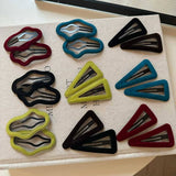 Velvet Triangle Hollow Bb Clip Chic Hairpin_Cwaha07970