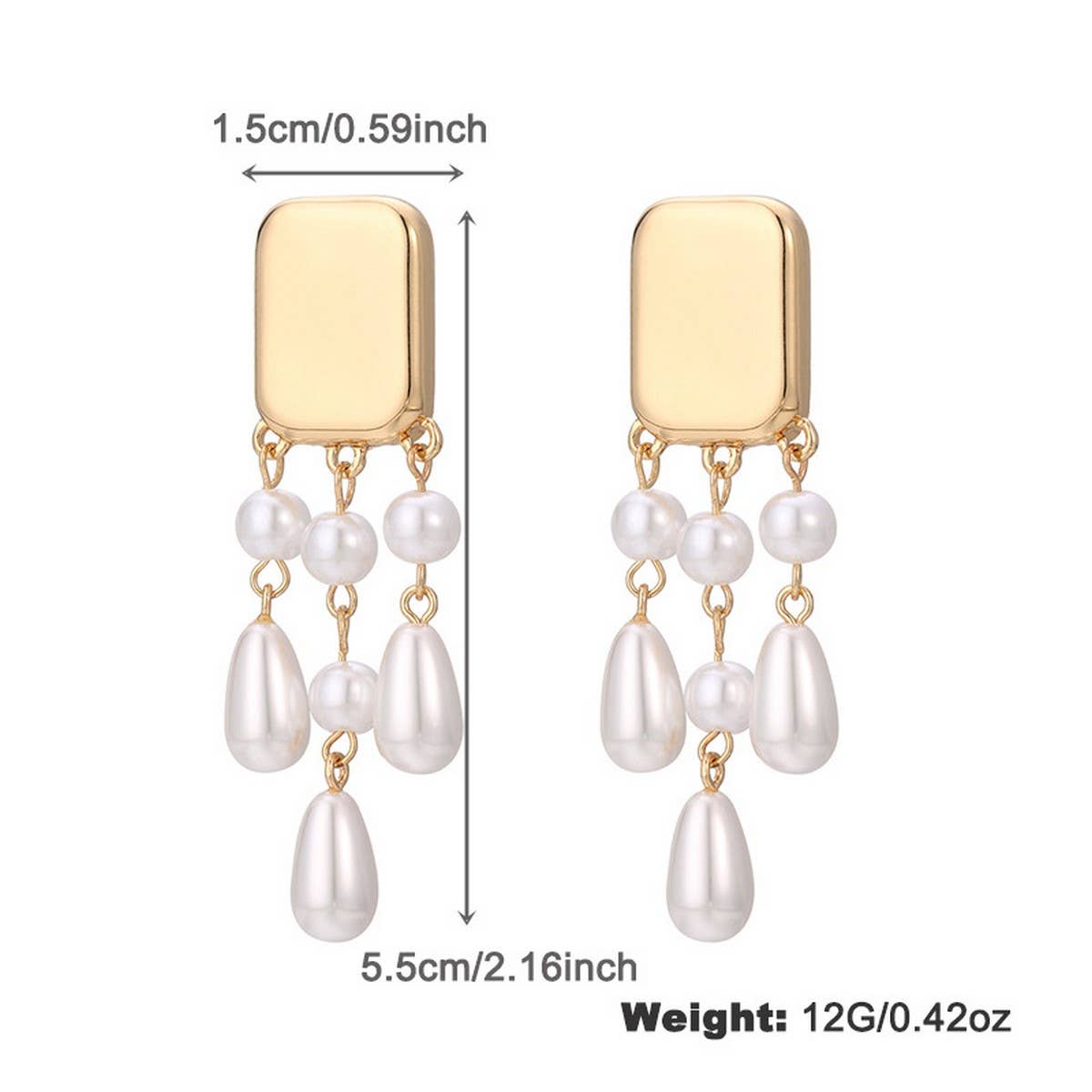 FASHIONABLE PEARL IRREGULAR NECKLACE JEWELRY SET_CWAJE2839