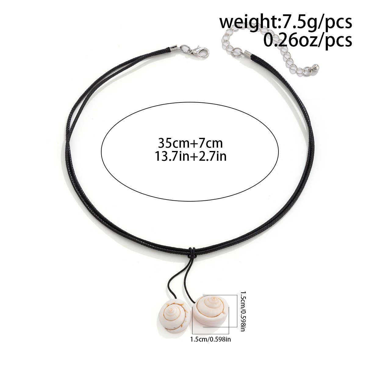 BEACH ALL MATCH SHELL TASSEL NECKLACE_CWAJE1821