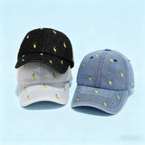 Denim Mango Embroidered Baseball Cap Unisex_Cwah04664
