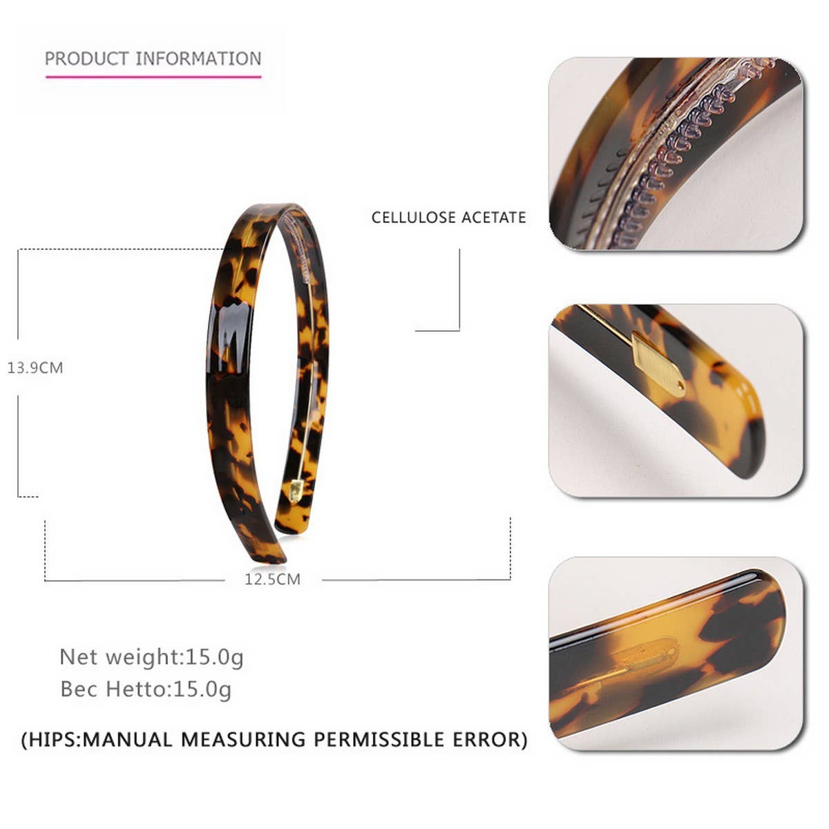 SIMPLE 1 5CM WIDE ACETATE HEADBAND HAIRACCESSORIES_CWAHA4337