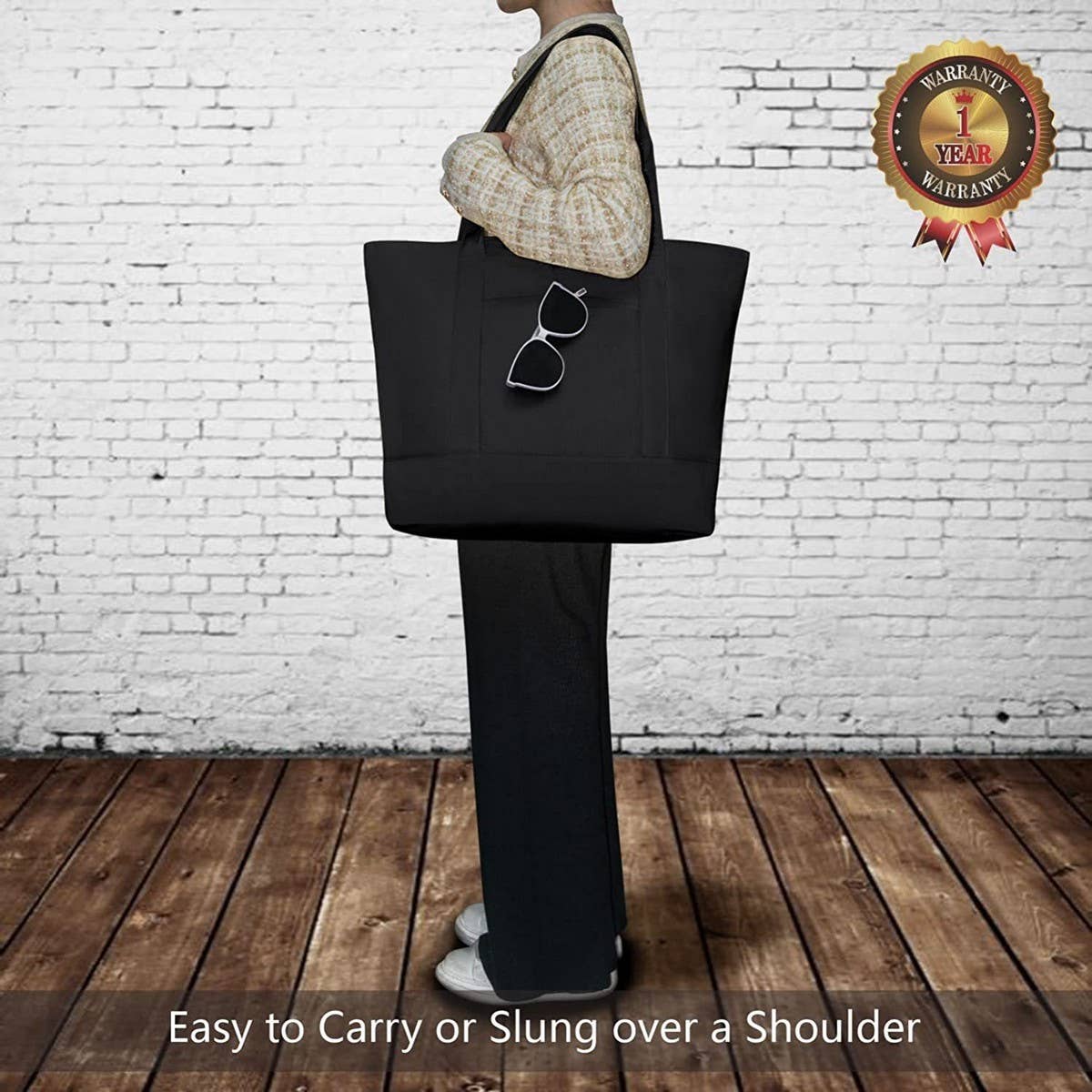 Cwab2874_Canvas Home Shopping Large Capacity Tote Bag