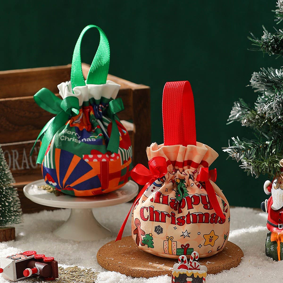 Velvet Apple Bag Christmas Eve Candy Gift Box_Cuab00758