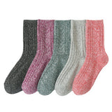 5 PAIRS PER PACK THICK SOLID COLOR SOCKS_CWMS0691