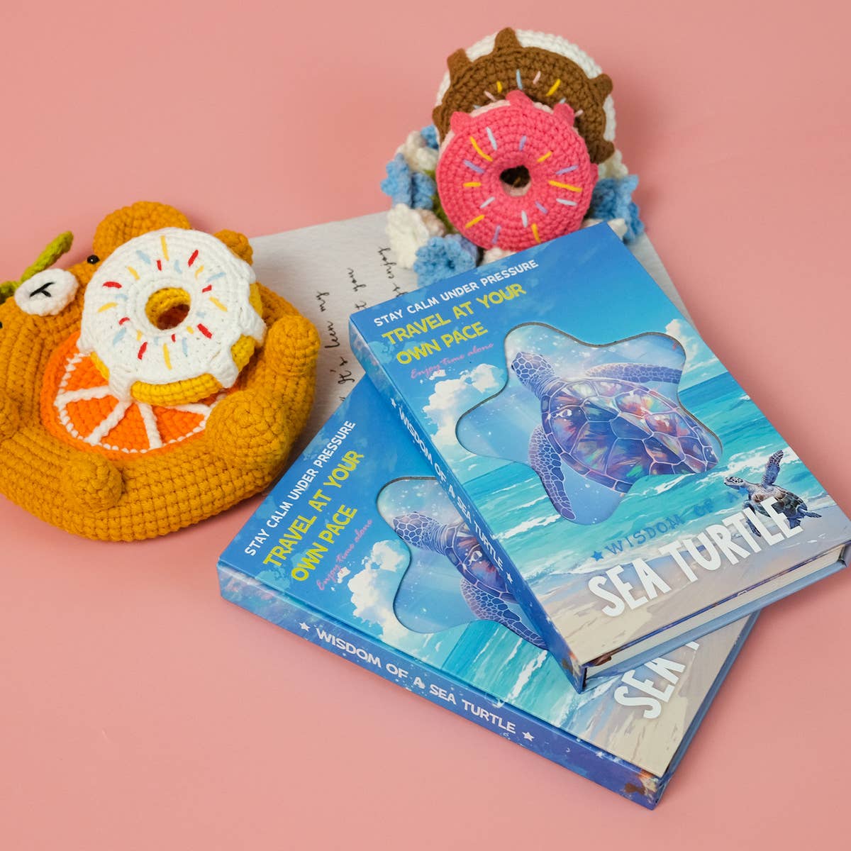 BLUE WAVE TURTLE COVER HARD SHELL NOTEBOOK_CWMM1849