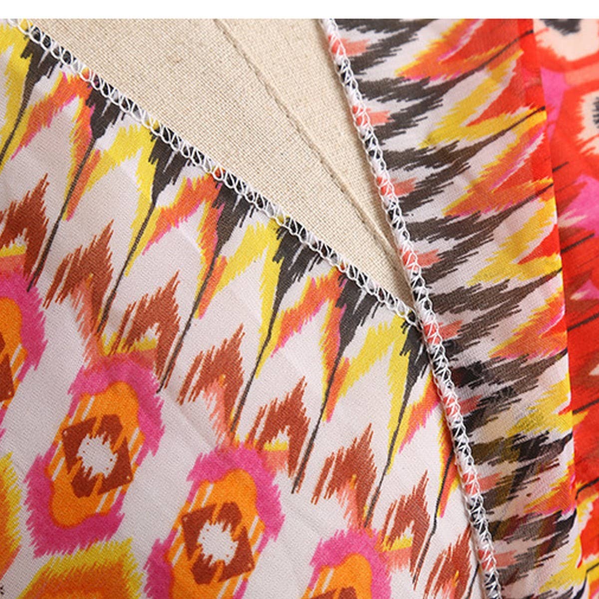 GEOMETRIC PRINTED KIMONOS SUMMER CARDIGAN_CWASC0781