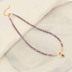 FASHIONABLE NATURAL STONE BEADED NECKLACE_CWAHA0883