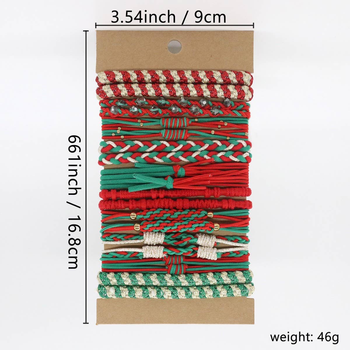 CHRISTMAS NEW CARD SET HAIR SCRUNCHIES_CWAHA2718