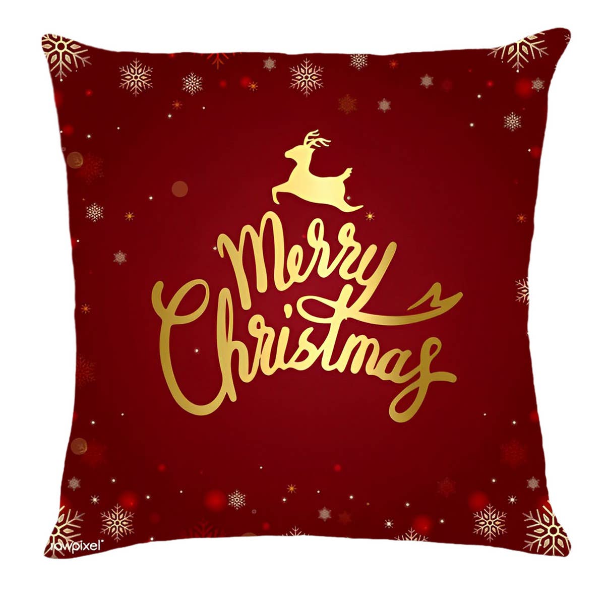 PRINTED VALENTINES DAY SNOWFLAKE PILLOW COVER_CWMM0776