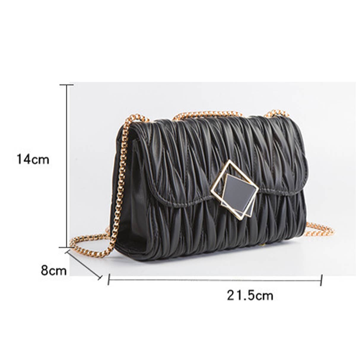 FASHIONABLE PLEATED CROSSBODY BAG AND SHOULDER BAG_CUAB0177