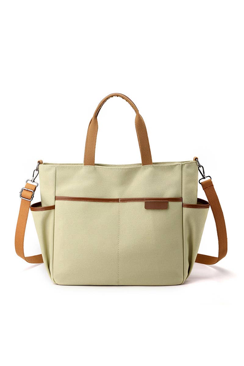 Storage Pocket Large Canvas Messenger Bag_Cuab0099